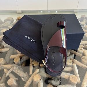 A. EMERY Bordeaux Milne Sandals
